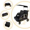 JULYSHILIU Large 4 Seater Wagon Stroller 2 3 Kid Toddler Child Quad Triple view 3