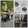 JULYSHILIU Large 4 Seater Wagon Stroller 2 3 Kid Toddler Child Quad Triple view 4