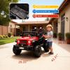 12V Ride on TruckKids Electric Car with Parent Remote Control| Features 3 Speeds Up to 6MPH, 2 * 550w Moto, Safty BeltSpring Suspension, LED Lights, Music for Children Aged 2-8 Years(Red) view 3