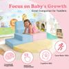 HHH HIKECUCAN Soft Climbing Toys for Toddlers 1-3, 6-Piece Foam Climbing Blocks Set with Washable Cover, Colourful Indoor Active Play Structure for Kids, Modular Crawling and Sliding Gym for Baby view 3