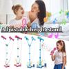 Kids Karaoke Microphone with Stand, Bluetooth Wireless Singing Machine with Rotating Disco Lights & Voice Amplifier, Adjustable Height Microphone Toy for Girls Boys Birthday Gift view 2