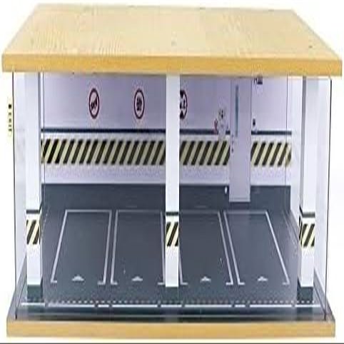 Car Garage Display Case with LED Lighting, 1/24 Scale Model Diorama Scene, 18.5 x 10.63 x 4.92 Inch Parking Lot with USB Cable for Model Cars