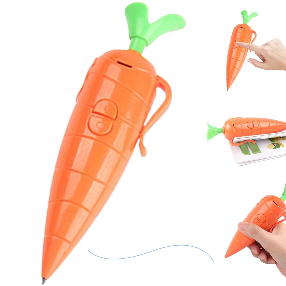 Ferricult Kids Carrot Recorder Pen Toy Also As Cute Ballpoint Pen Writing  Voice Recording For Boys Girls Recording For Kids Ink Pens (Orange), jour de Pques