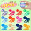 12PCS 3D Printed Dragon Eggs Valentines Gifts for Kids Prefilled Easter Eggs with Dragon for Basket Stuffers Articulated Animals Toy Gifts for Kids Teens Adults view 2