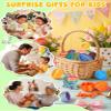 12PCS 3D Printed Dragon Eggs Valentines Gifts for Kids Prefilled Easter Eggs with Dragon for Basket Stuffers Articulated Animals Toy Gifts for Kids Teens Adults view 3