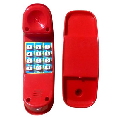 HDBHSBE Toy Telephone with Number Key, Realistic Lightweight Plastic Phone for Kids, 8 x 3 x 2 Inches, Ideal for Pretend Play, Interactive Learning, for Kids 3 Years and Up