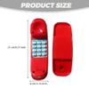 HDBHSBE Toy Telephone with Number Key, Realistic Lightweight Plastic Phone for Kids, 8 x 3 x 2 Inches, Ideal for Pretend Play, Interactive Learning, for Kids 3 Years and Up view 2