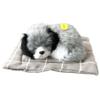 HDBHSBE Dog, 6.7 x 5.1 Inch, Plush Dog Sleeping on a Pad with Barking Sounds, Cute Mini Breathing for Kids, Friends and Family on Birthday, Children's Day view 1