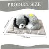 HDBHSBE Dog, 6.7 x 5.1 Inch, Plush Dog Sleeping on a Pad with Barking Sounds, Cute Mini Breathing for Kids, Friends and Family on Birthday, Children's Day view 3
