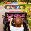 12V Ride on TruckKids Electric Car with Parent Remote Control| Features 3 Speeds Up to 6MPH, 2 * 550w Moto, Safty BeltSpring Suspension, LED Lights, Music for Children Aged 2-8 YearsRosy view 2