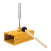 Abaodam Physics Acoustic Lab Fork and Wooden Resonance Speaker for Stem Science Education, Vibration Experiment Tool for Middle School Sound Wave Demonstrations, Science Lab Experiment Kit view 1