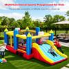 Big Bounce House for Kids 3-12, 7-in-1 Multi-Sport Inflatables Bouncy House w/Blower, Big Slide & Large Trampoline, Kids Bouncy House for Boys, Outdoor/Indoor, Birthday Gift for Kids (Athletic Field) view 2