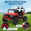 24V Ride on Car for Big Kids, 2 Seater UTV Electric Vehicle with Remote Control, 4WD Kids Ride on Truck, Spring Suspension, LED Lights, Dual Storage, 3 Speeds, Music, Parent Safety Brake view 2