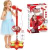 Adjustable Kids Karaoke Microphone with Stand, Extends up to 39.4 Height, Detachable Handheld Mic with LED Light Base & Type-C Adapter, Compatible with Android/iOS/PC for Singing & Parties view 1