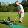 2-in-1 Electric Golf Putting Game, Indoor Mini Golf Set with Rotating & Stationary Hole, Automatic Ball Return, Practice Mat & Putter for Kids Adults, Family Tabletop Toy view 2