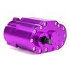 2-Speed 48P Transfer Case Transmission Gearbox with Steel Gears Ratio 1.8:1/0.7:1 for 1/10 RC Crawler Axial SCX10 90046 D90 (Purple) view 1