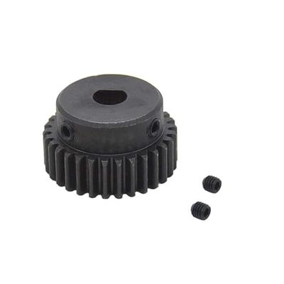 1 Mod 30Teeth Steel Pinion Gear 1M30T Motor Spur Gear with D-Shape Bore 10x9mm Outer Dia 32mm