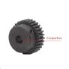 1 Mod 30Teeth Steel Pinion Gear 1M30T Motor Spur Gear with D-Shape Bore 10x9mm Outer Dia 32mm view 3