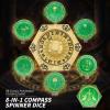 DND Spinning Dice Set, 8-in-1 Hexagonal Metal Dice with D20 Spinner, Unique Fantasy RPG Game Dice with Rotating Top, Perfect for Dungeons & Dragons, D&D DM Gift (Antique Gold) view 3