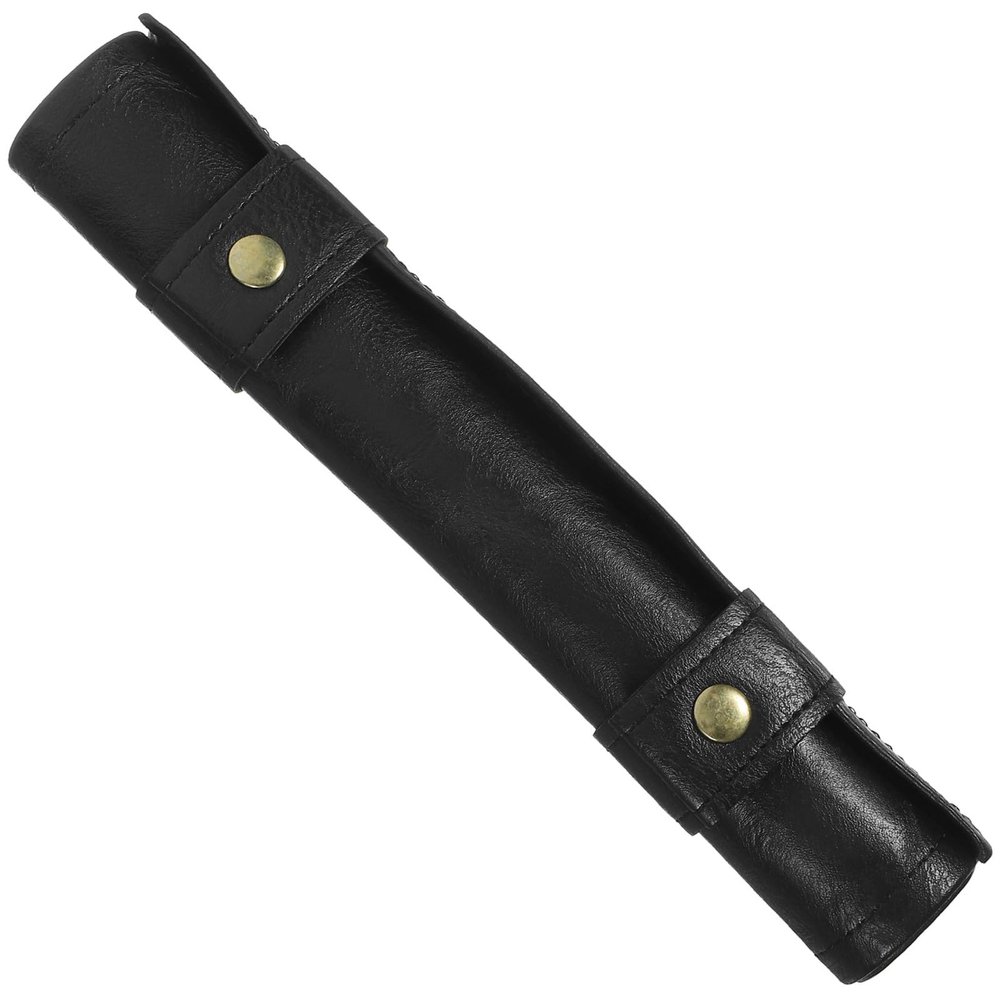 BCOATH PU Leather Dice Bag Roll Up Dice Holder Travel Organizer for Tabletop Gamers Portable with Zippered Closure Suitable for Game Accessories Storage