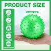 Jerify 24 Pieces Knobby Balls 4.72" Bouncy Spiky Sensory Ball Bulk Soft Inflatable Massage Stress Plastic Toy for School Party Play Outdoor Indoor (Green) view 2