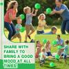 Jerify 24 Pieces Knobby Balls 4.72" Bouncy Spiky Sensory Ball Bulk Soft Inflatable Massage Stress Plastic Toy for School Party Play Outdoor Indoor (Green) view 4