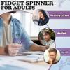 2PC Color+Black Fidget Spinner for Adults, Metal Silent Figette Office Desk Toy Quiet Cool Gadgets Gifts for Teen Boys Kid Anxiety Stress Relief Calm Down Sensory Autism Autistic ADHD view 4