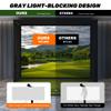 Aerixtron Gray Fireproof Golf Simulator Impact Screen, 3D Air Mesh Impact Screen for Golfs Training Indoor/Outdoor, HD Golf Hitting Screens for Home Practice with Grommet Holes & Bungee Cords view 2