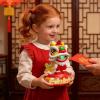 Electric Walking Lion Dance Toy, Interactive Play, 26cm, Chinese Style Electric Lion Toy, Awakening Light Music Gong, Cartoon Musical Walking Animal, Imaginative Play for Tddlers and Preschoolers view 4