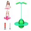 Balance Jumping Ball, Balance Jump Ball, Jump Balance Ball, Pogo Jumper with Handle and Ball Pump, High Jump Toy Bounce Jump Trick Board Pogo Bouncing Ball, Safe and Fun (Green) view 1