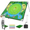 70"x70" Golf Chipping Game Practice Portable Training Game for Indoor & Outdoor Use, Improve Short Game Accuracy for Adults, Juniors & Beginners (70" + 2 Clubs) view 1