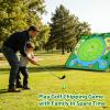 70"x70" Golf Chipping Game Practice Portable Training Game for Indoor & Outdoor Use, Improve Short Game Accuracy for Adults, Juniors & Beginners (70" + 2 Clubs) view 2
