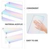 SUPVOX Acrylic Display Stand 3-Tier Multipurpose Display Rack for Collectible Figures Models with Iridescent Design 30Cm for Collectors and Desktop Organization view 3