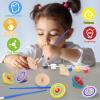 DoubleFill 72pcs DIY Wooden Spinning Tops Craft Kit, Back to School Gifts view 4