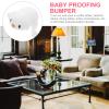 HEALSOPTHY 4Pcs White Silicone Corner Protector Set, Safety Table Edge Guards, Anti-Collision Furniture Bumper for Childproofing Corners in Home and Nursery view 3
