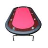 lafengyan Premium Foldable Poker Table with Wooden Racetrack Design, Smooth Felt Playing Surface, Built-in Cup Holders & Vinyl Armrests view 2