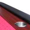 lafengyan Premium Foldable Poker Table with Wooden Racetrack Design, Smooth Felt Playing Surface, Built-in Cup Holders & Vinyl Armrests view 3