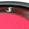 lafengyan Premium Foldable Poker Table with Wooden Racetrack Design, Smooth Felt Playing Surface, Built-in Cup Holders & Vinyl Armrests view 4