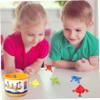QmjdDymx 12Pcs Jumping Frog Toy Game, Plastic Leap Flip Frogs with Bucket, Colorful Funny Crazy Jumping Frogs for Boys and Girls, Frog Toy view 2