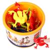 QmjdDymx 12Pcs Jumping Frog Toy Game, Plastic Leap Flip Frogs with Bucket, Colorful Funny Crazy Jumping Frogs for Boys and Girls, Frog Toy view 3