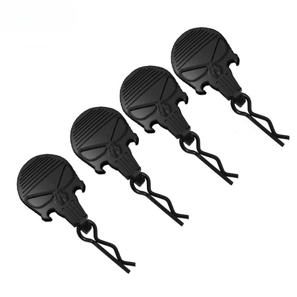RC Toys For Losi For Arrma For Axial For Redcat For Hpi For Hsp 1/8 1/10 1/16 10 W Pull Tabs Black Or White R Pins RC Car Body Clips(Black,A)