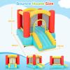 Bounce House for Toddlers, Indoor Inflatable Castle with Slide & Mesh Walls, Small Bouncy House for Ages 3-4, Soft Play Area for Playroom & Apartment, Includes Blower view 2