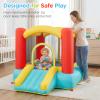 Bounce House for Toddlers, Indoor Inflatable Castle with Slide & Mesh Walls, Small Bouncy House for Ages 3-4, Soft Play Area for Playroom & Apartment, Includes Blower view 4