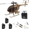 Actualia RC-ERA C184 MD500 RC Helicopter, 4CH Single-Propeller Flybarless Optical Flow Gyro Stabilized Remote Control Helicopter, RC Aircraft Model Toys for Adult view 1