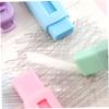 5 Retractable Erasers, Cute Heart Design Sliding Retractable Erasers for School, Office and Home..Aesthetic. view 2
