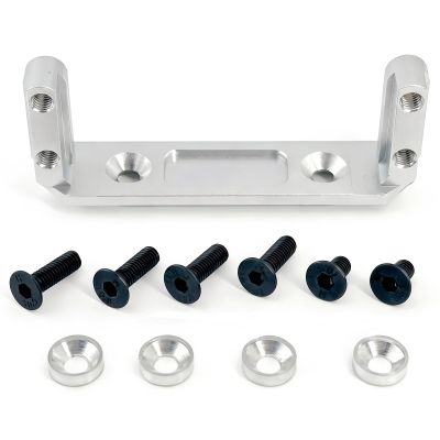 Aluminum Alloy Servo Mount Bracket for 1/10 RC Crawler Portal Axle, CNC Machined Upgrade (Silver)