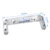Aluminum Alloy Servo Mount Bracket for 1/10 RC Crawler Portal Axle, CNC Machined Upgrade (Silver) view 3