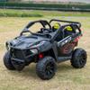 24V 2 Seater Ride On UTV, Kids Electric Buggy with Remote Control, 20" Wide Seat, 4-Wheel Suspension, Bluetooth/LED, Off Road Truck for Boys Girls, Black view 3