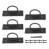 5 Pack 2 Inch Stainless Steel Rope Support Holders for Drop Ring Brackets with Black Coating, Includes Screws, Ideal-for Outdoor Railings, Docks, Decks, and Garden Decoration view 2