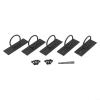 5 Pack 2 Inch Stainless Steel Rope Support Holders for Drop Ring Brackets with Black Coating, Includes Screws, Ideal-for Outdoor Railings, Docks, Decks, and Garden Decoration view 4